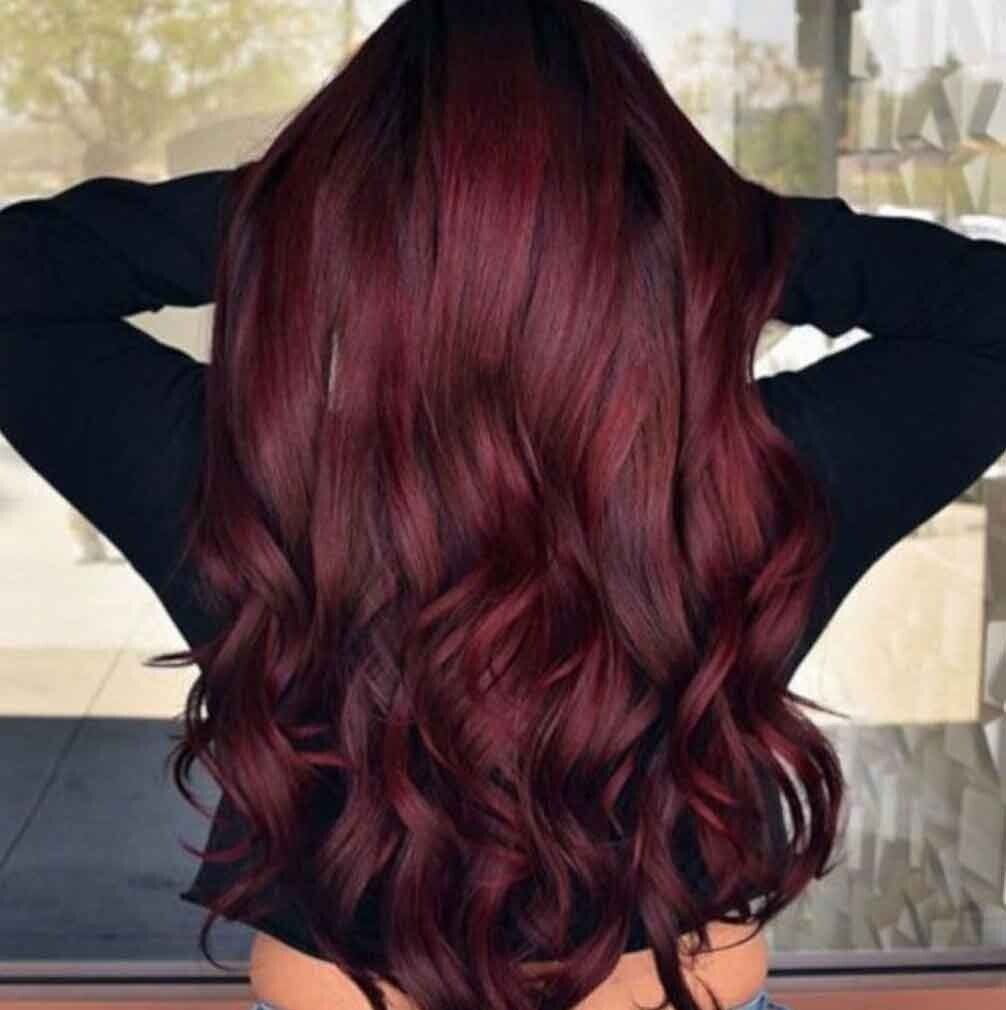 Visual Idea — Mahogany Hair Color
