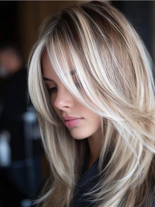 Mid-Back Visual Idea Mid-Back Visual Idea β Icy Blonde Hair