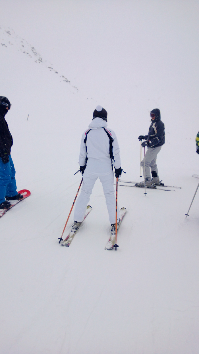 Contrasting Green and Purple Ski Set Contrasting Green and Purple Ski Set β Ski Outfits