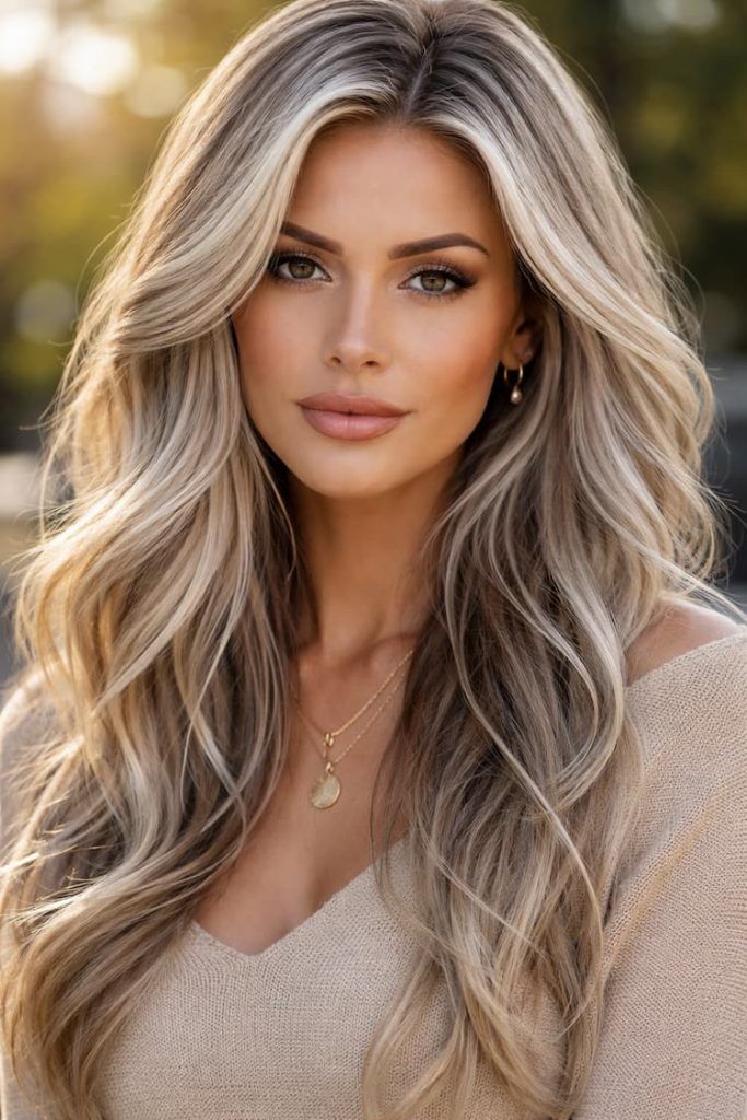 Front View Visual Idea — Ash Brown Hair