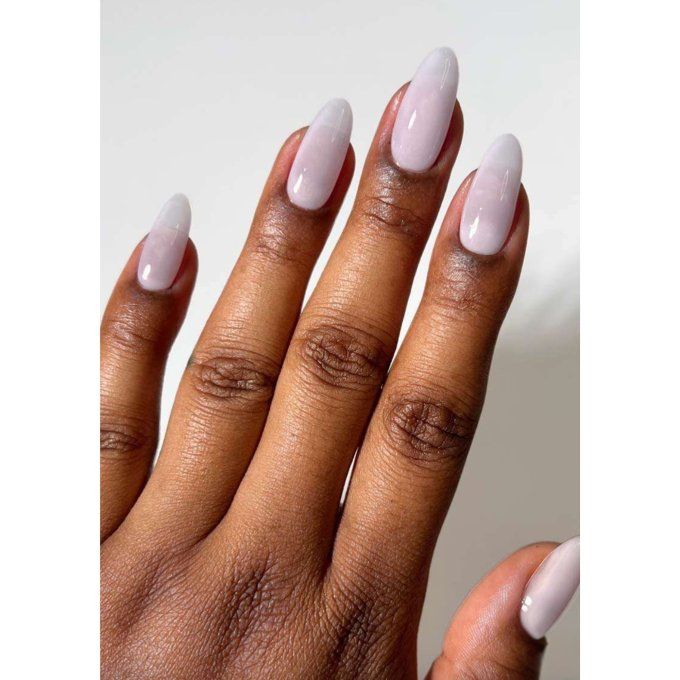 Subtle White And Pink Ombre Visual Idea — Winter Nail Colors