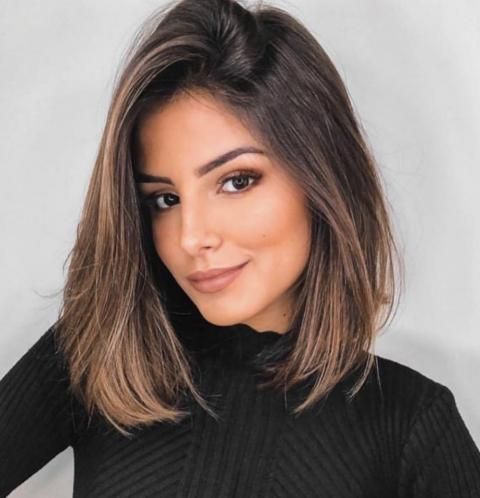 Dark Brown Base With Caramel Highlights Visual Idea — Fall to Winter Hair Colors