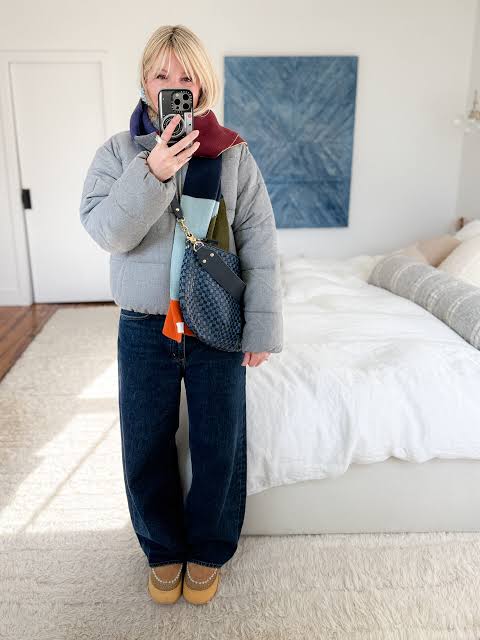 Puffer Jacket and Scarf for Casual Exploration — Winter Travel Outfits
