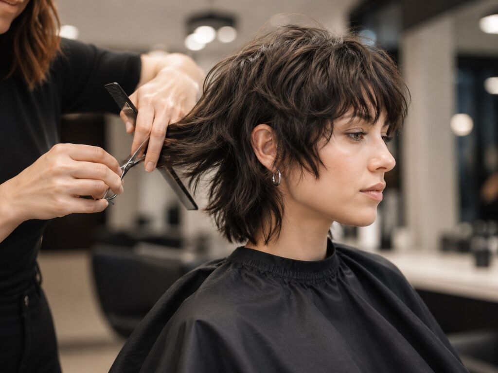 Short Dark Brown Shag No Bangs Short Dark Brown Shag No Bangs β Winter Shag Haircuts