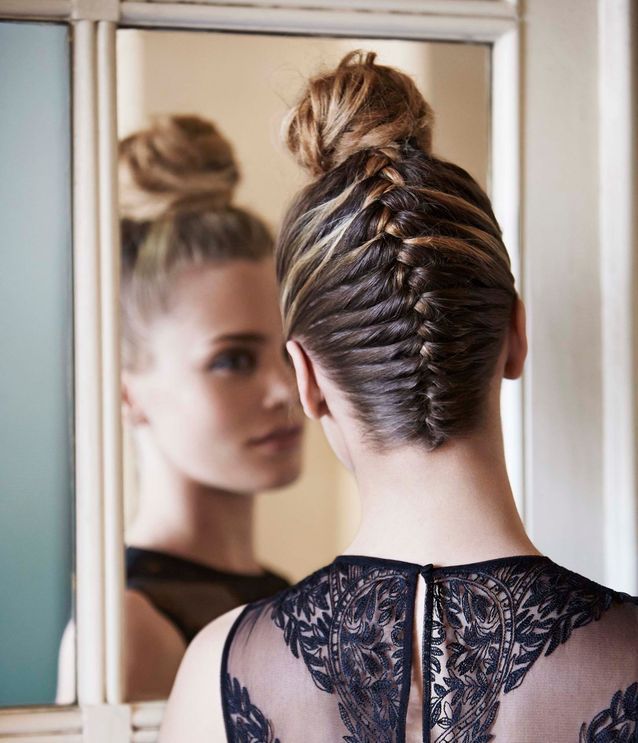 Intricate French Braid Updo — Winter Date Night Hairstyles