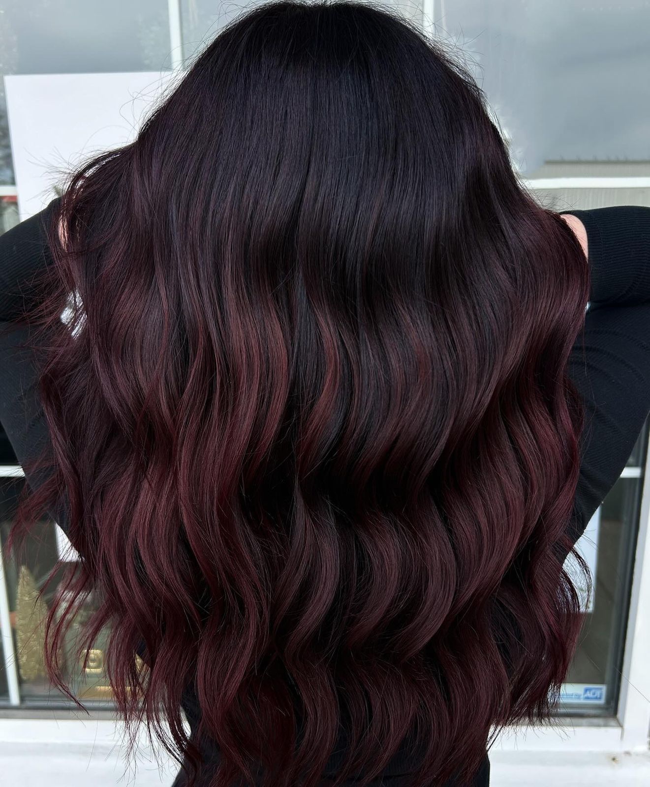 No Bangs Visual Idea — Dark Winter Hair Colors