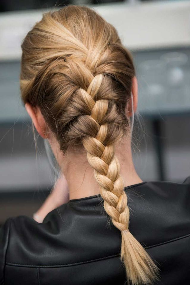 Thick Wavy Ash Blonde Dutch Braid — Easy Winter Hairstyles