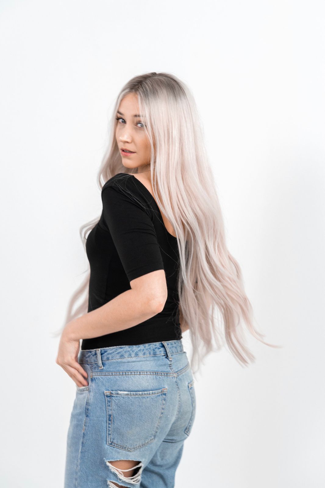 Long Layers Visual Idea Long Layers Visual Idea β Icy Blonde Hair