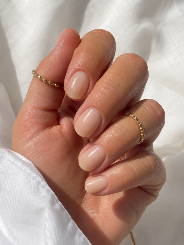Sheer Milky Pale Beige Nails Sheer Milky Pale Beige Nails β Short Winter Gel Nails
