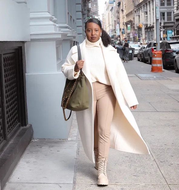 Monochromatic Cream Look for Effortless Chic — Winter Outfits for Moms