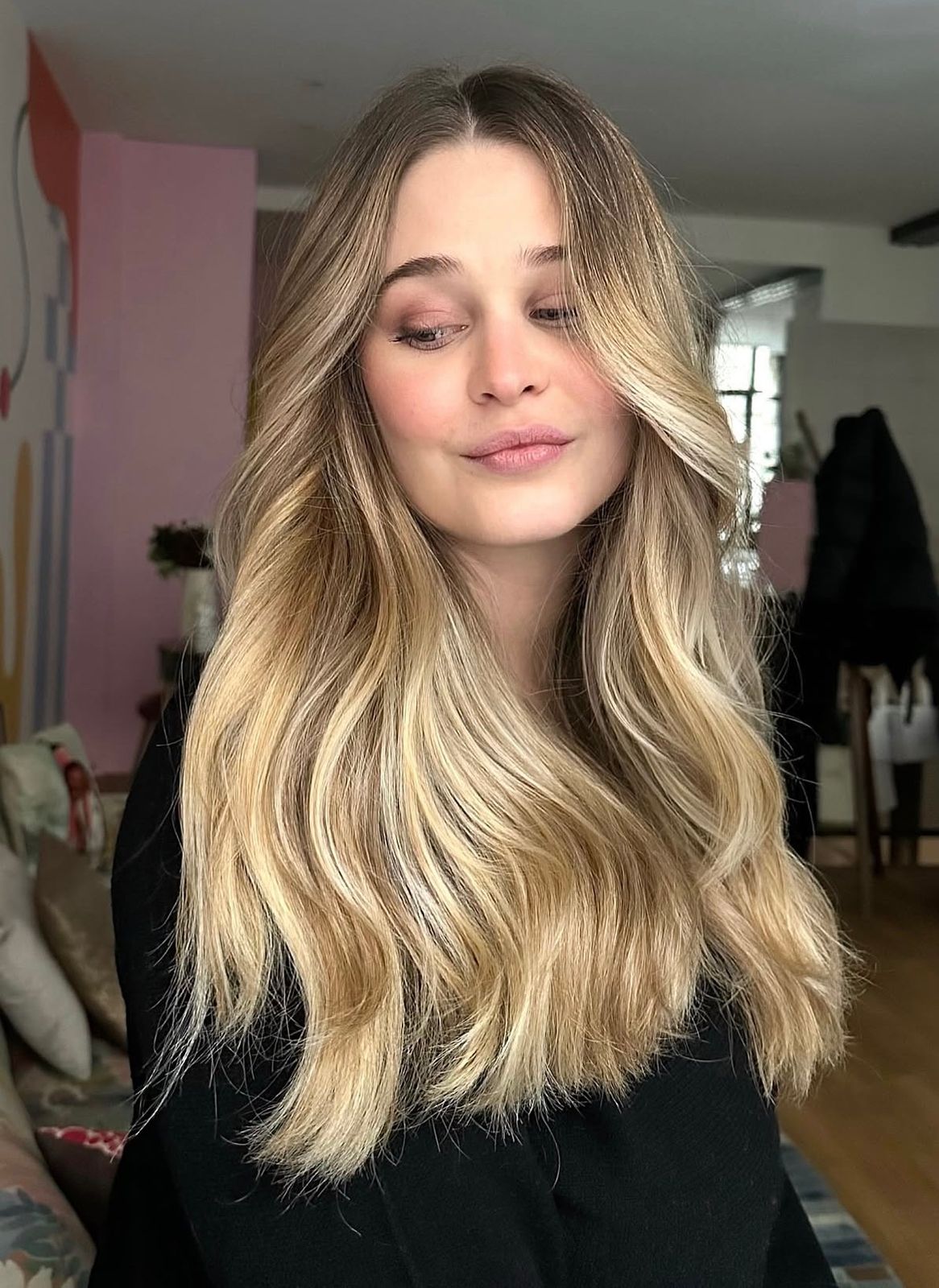 Ash Blonde With Darker Roots — Reverse Balayage