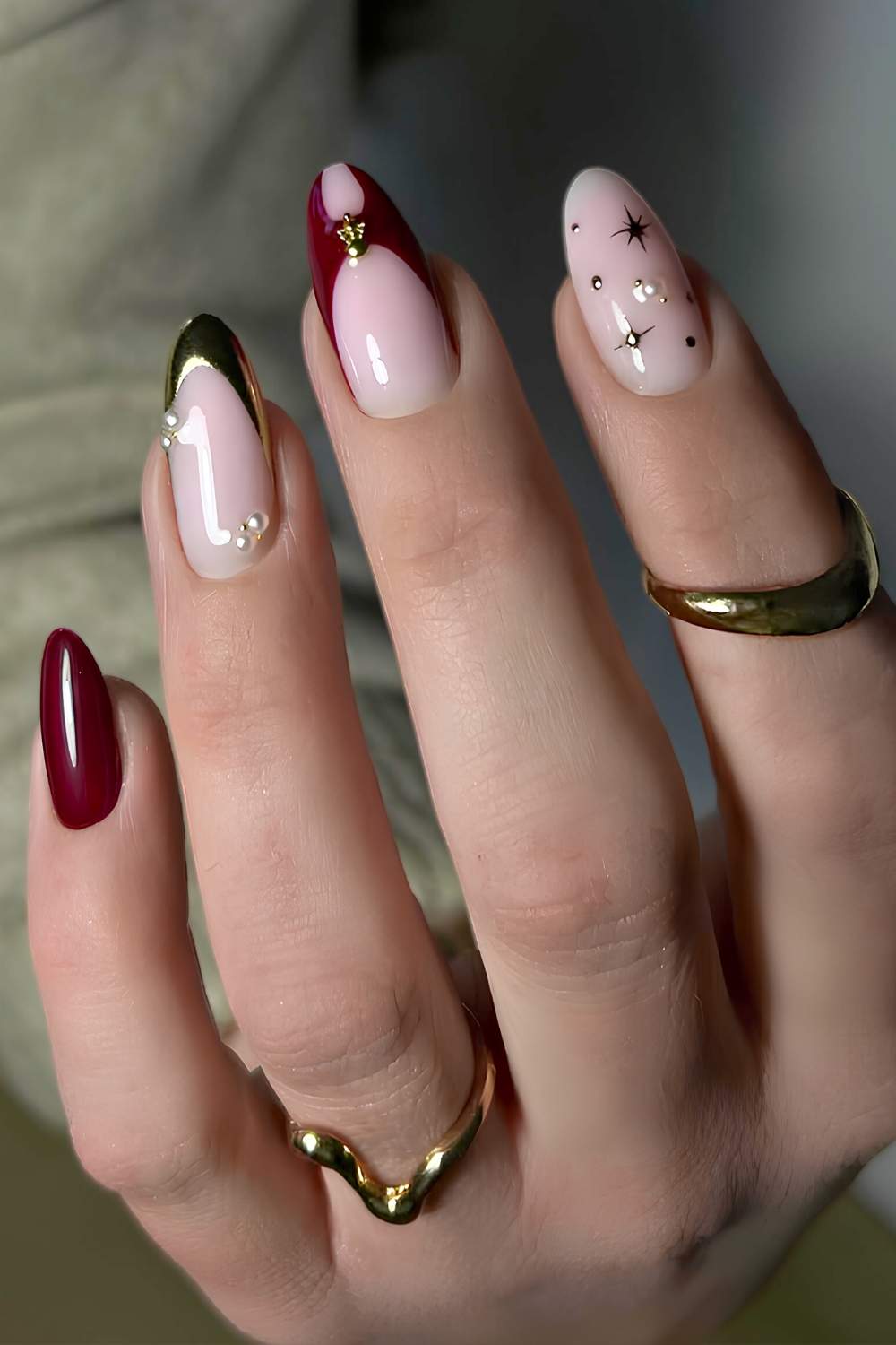 Nude Glitter French Tip Nails Nude Glitter French Tip Nails โ Winter Formal Nails