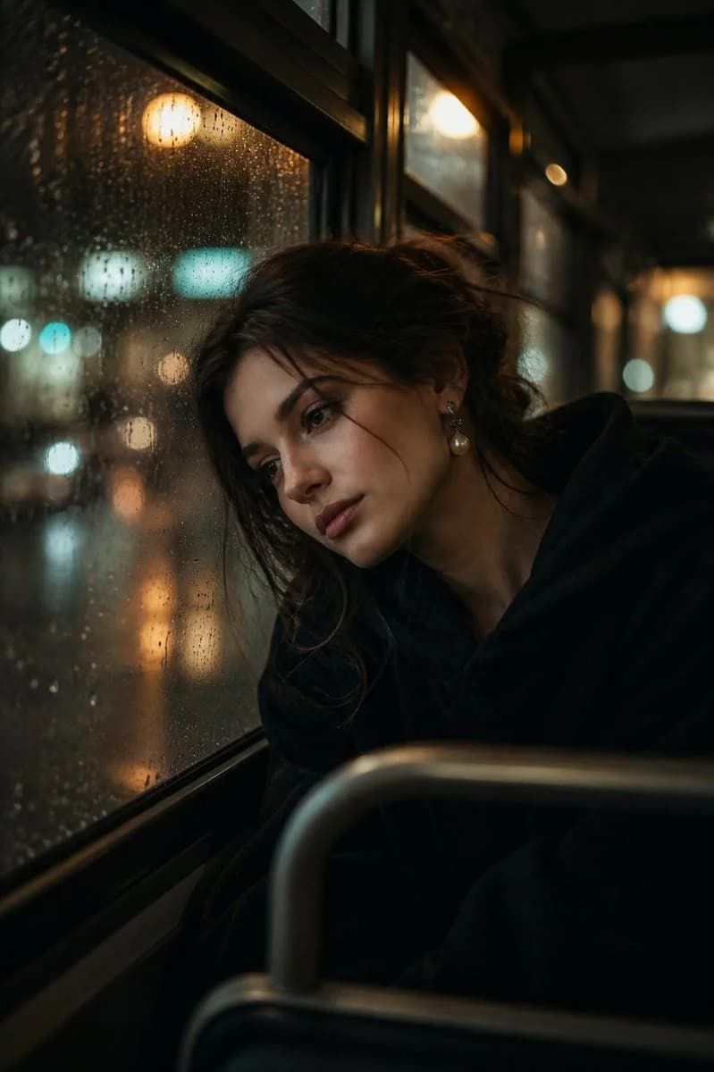 Dark Brown Air Dried Waves — Winter Half Up Half Down Hairstyles