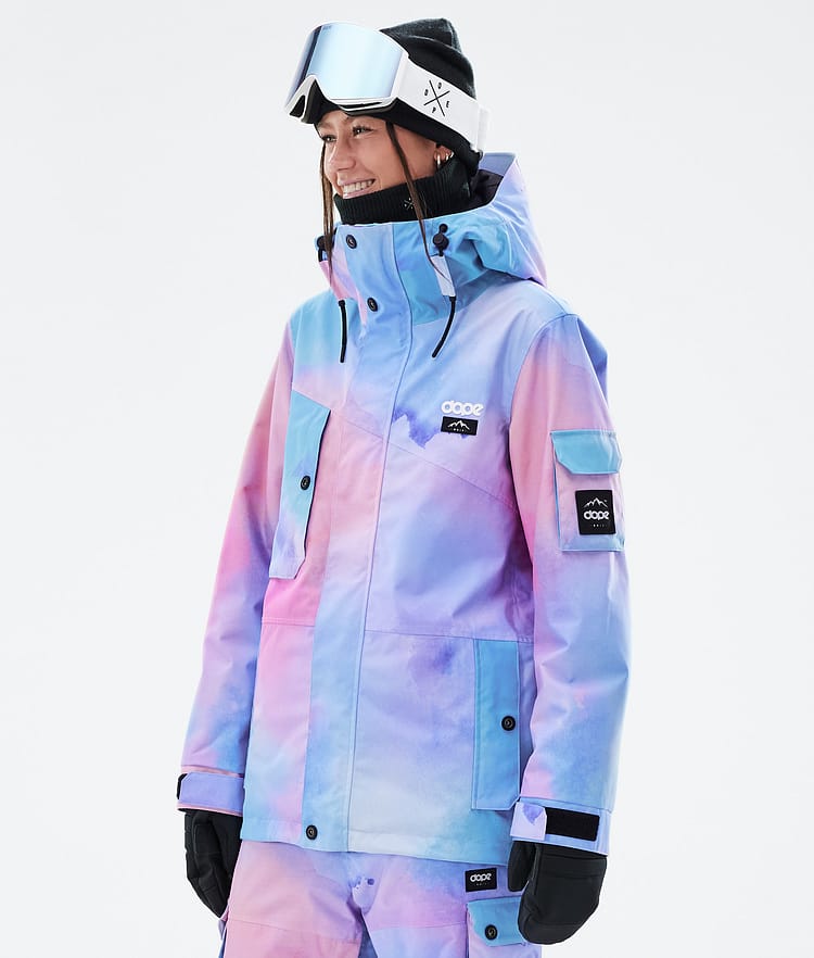 Artistic Watercolor Print Snowboard Set for a Vibrant Winter Look Artistic Watercolor Print Snowboard Set for a Vibrant Winter Look β Snowboarding Outfits