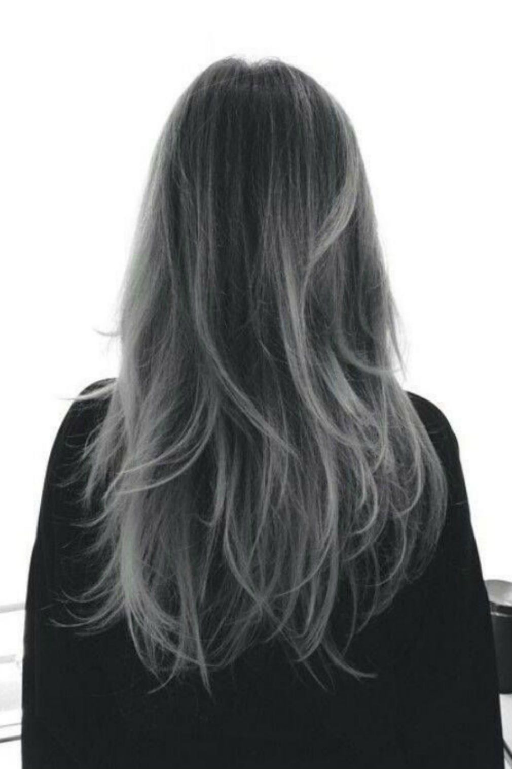 Mid-Back Layers With Subtle Gray Highlights Mid-Back Layers With Subtle Gray Highlights β Gray Blending Highlights