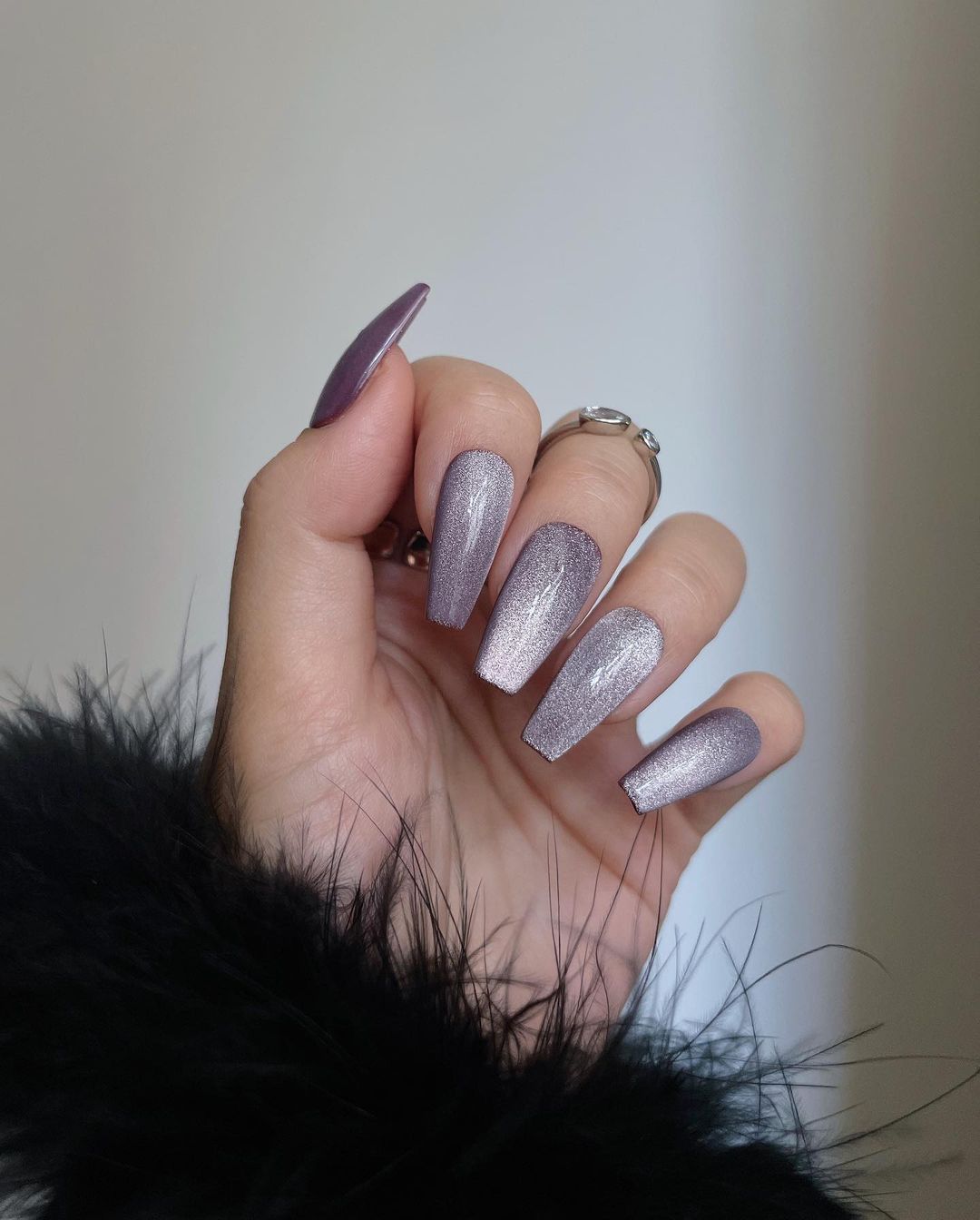 Velvet Effect Matte Visual Idea Velvet Effect Matte Visual Idea β Baddie Winter Nails