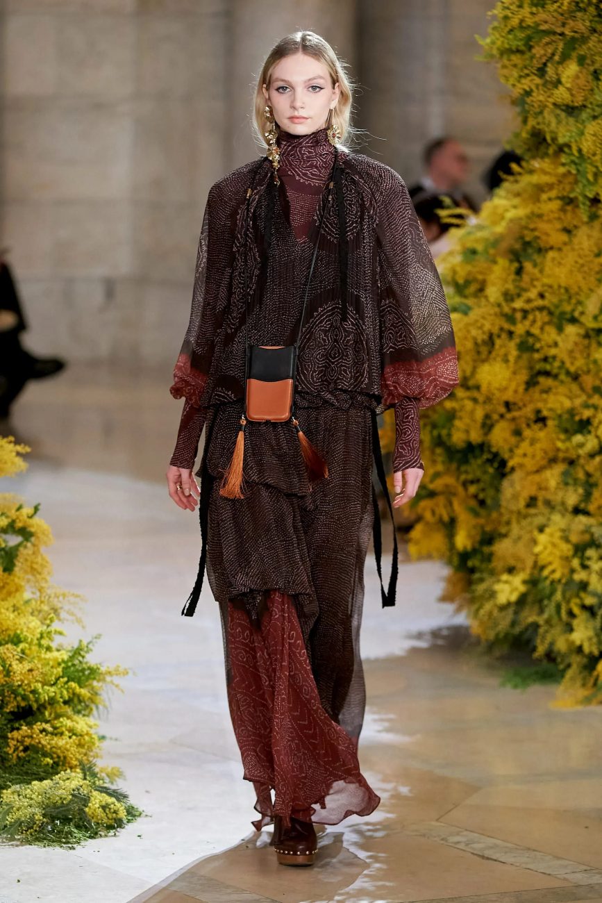 Artistic Layered Brown Sheer Fabric Outfit Artistic Layered Brown Sheer Fabric Outfit β Chocolate Brown Outfits