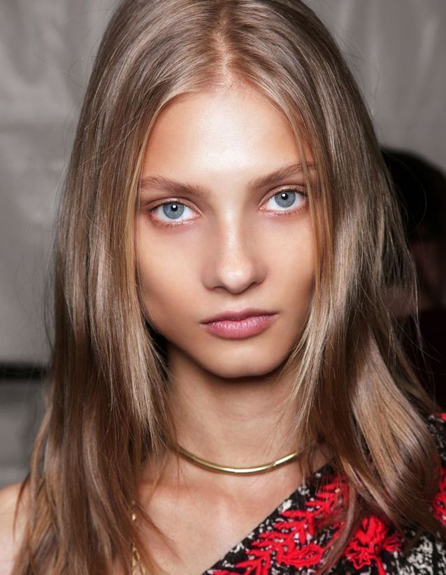 Collarbone Ash Brown With Lighter Ash Blonde — Ash Brown Hair