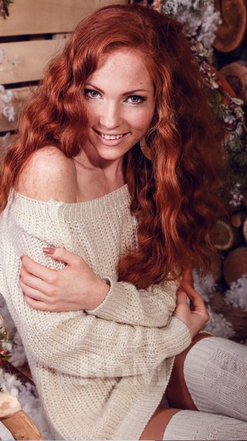 Auburn With Warm Undertones Visual Idea — Winter Auburn Hair Color