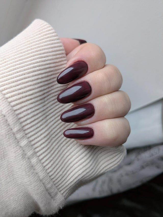 Glossy Visual Idea Glossy Visual Idea β Black Cherry Nails