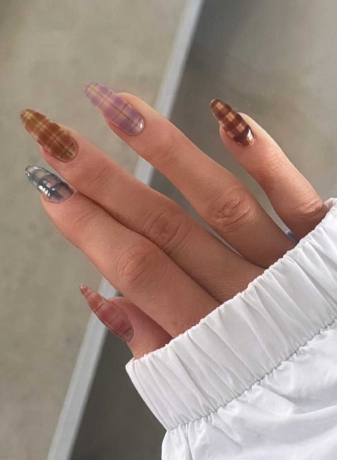 Plaid On All Nails Visual Idea Plaid On All Nails Visual Idea β Winter Plaid Nails