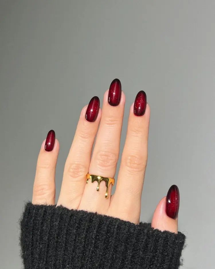 One Hand Visual Idea One Hand Visual Idea β Old Money Winter Nails