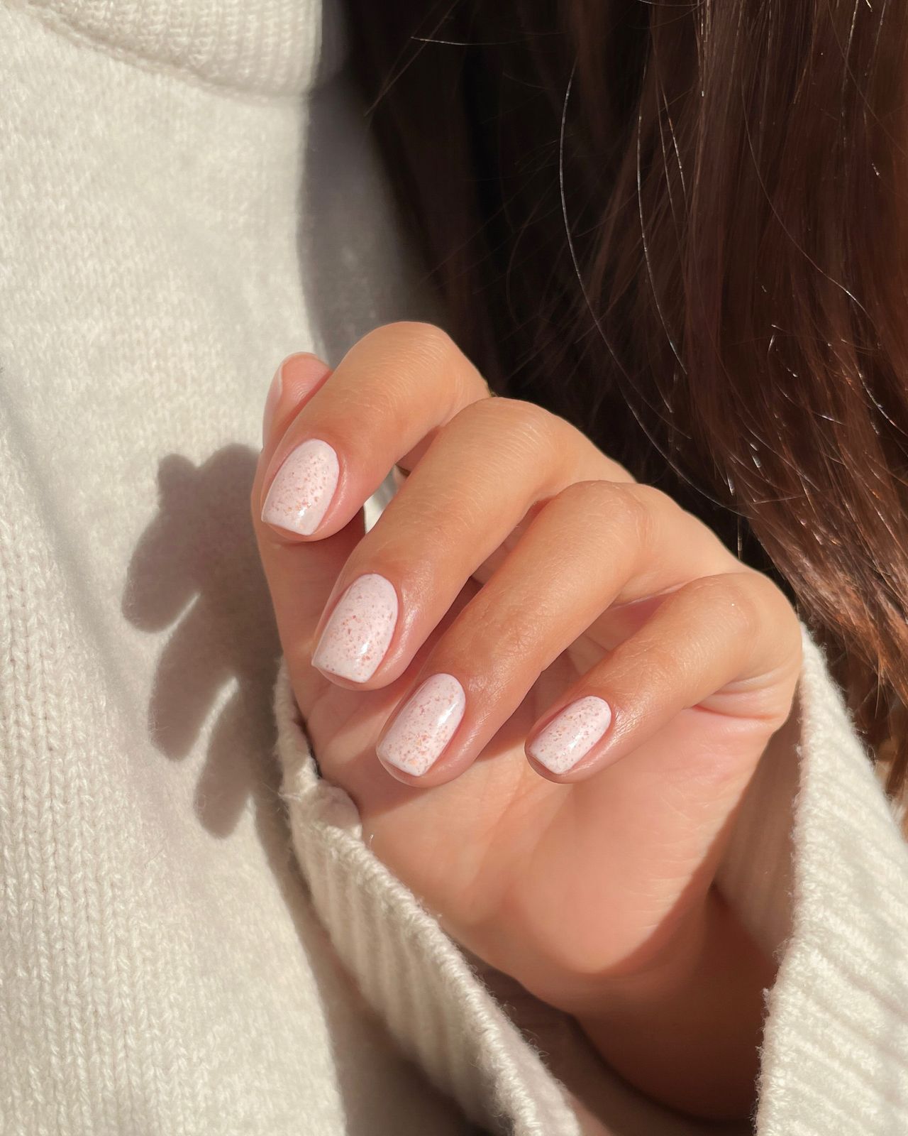 Sheer Milky Pink Short Square Sheer Milky Pink Short Square β Old Money Winter Nails