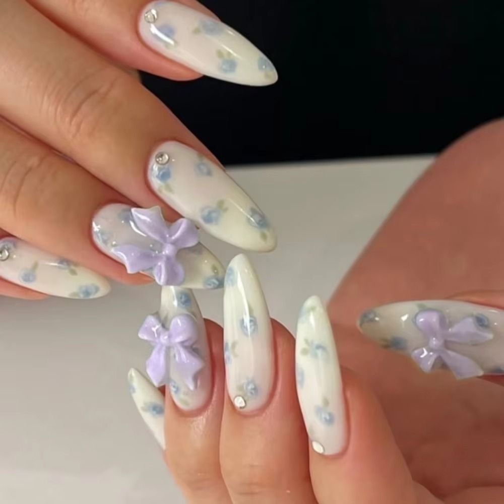 Spring Romantic Visual Idea Spring Romantic Visual Idea β Winter Lavender Nails