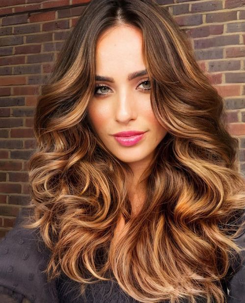 Medium Brown With Caramel Highlights Medium Brown With Caramel Highlights β Winter Hair Colors for Olive Skin
