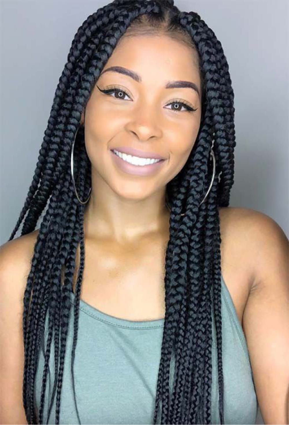 Front View Visual Idea Front View Visual Idea β Winter Braids for Black Women