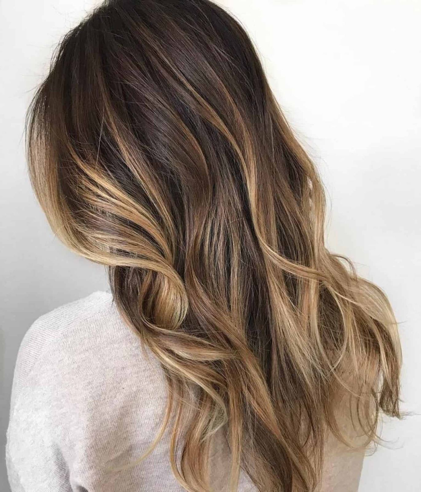 Dark Brown With Caramel and Blonde Dimension — Lowlights for Blonde Hair