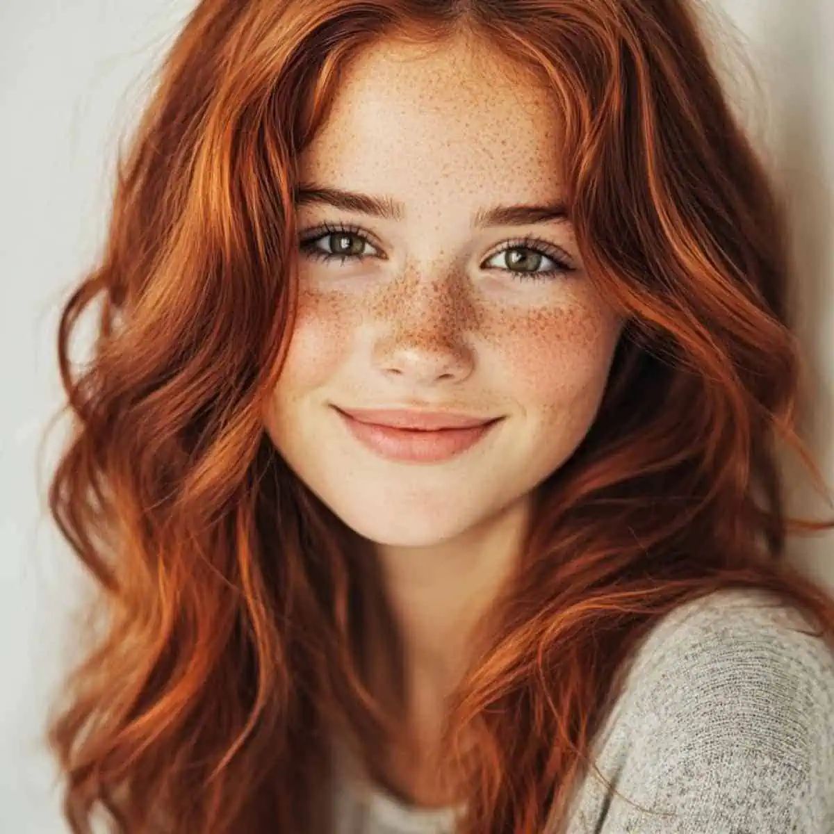 Layers Visual Idea — Winter Auburn Hair Color