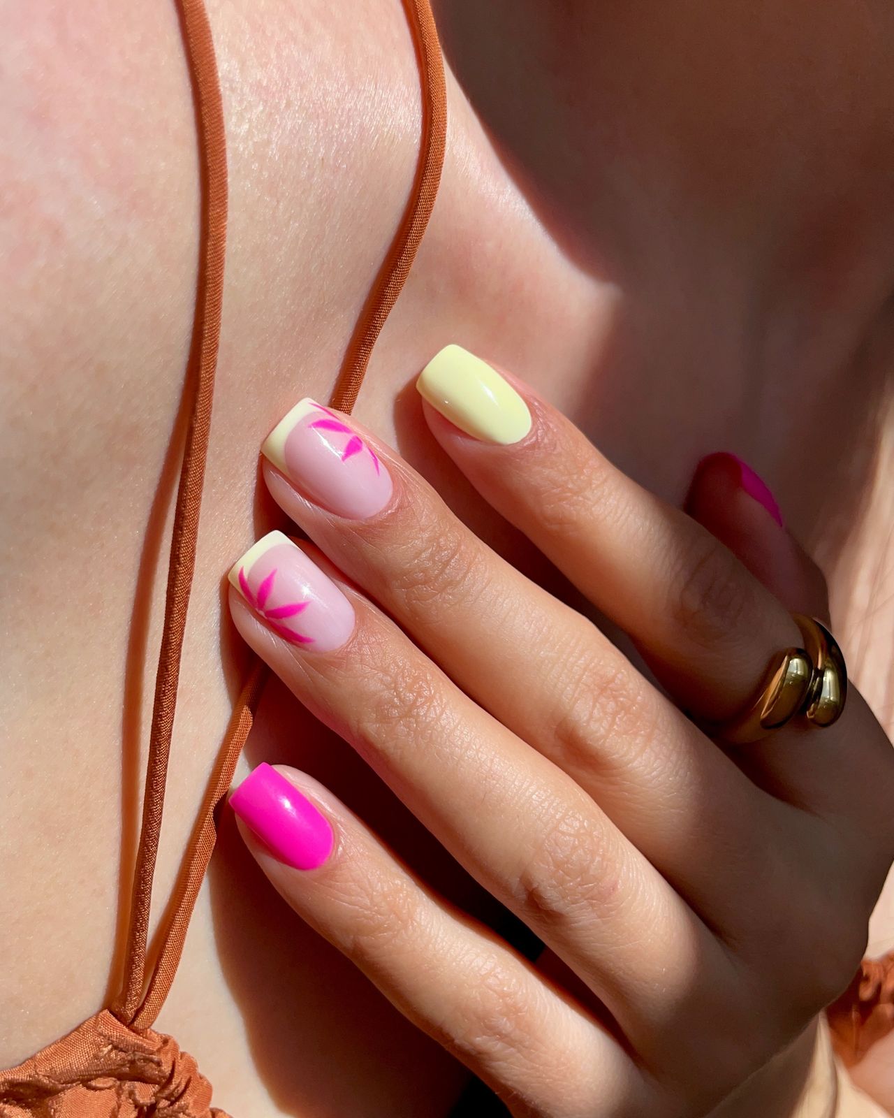 Pink Flower French Tip Square Nails Pink Flower French Tip Square Nails β Holiday Nails 2026