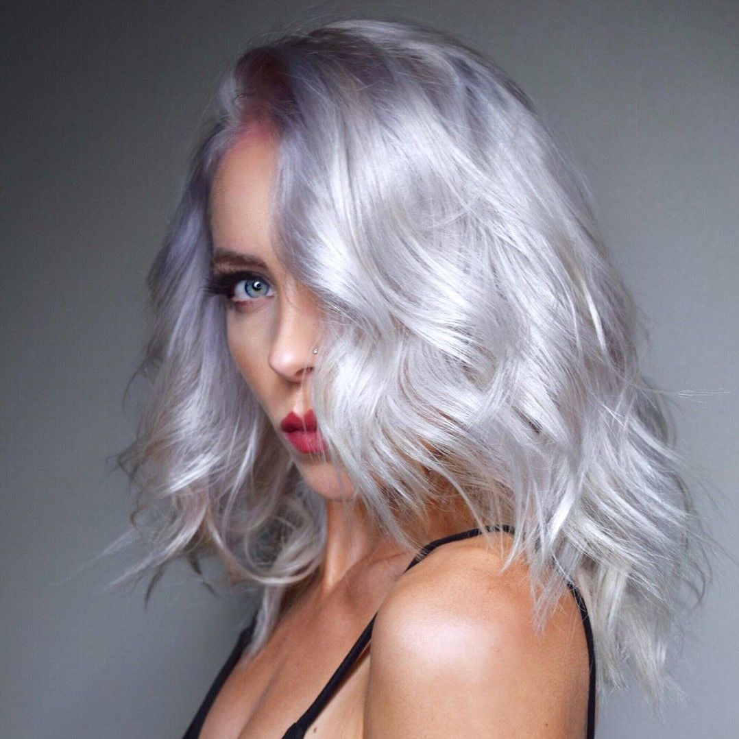 Icy Platinum Blonde For Winter — Winter Hair Colors for Blue Eyes