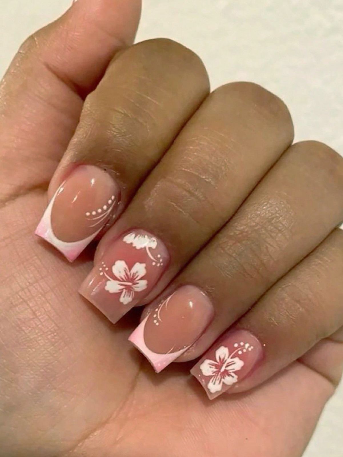 Visual Idea β The Base Is A Sheer Nude Visual Idea β The Base Is A Sheer Nude β New Years Square Nails 2027