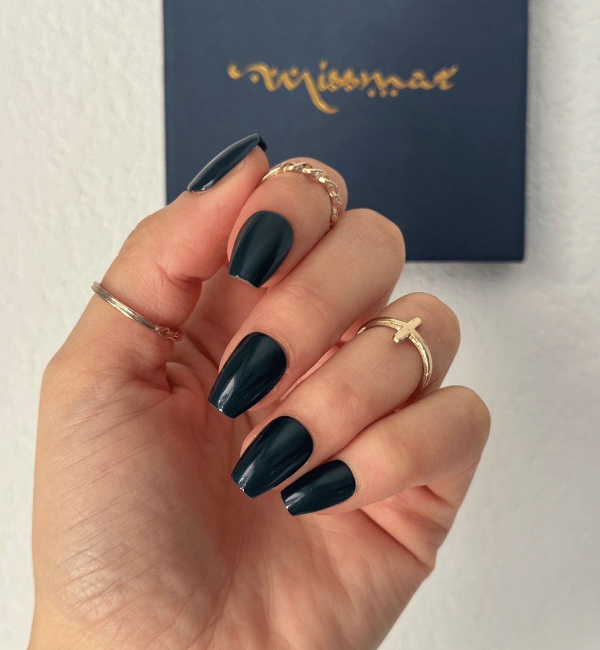 Deep Teal Visual Idea Deep Teal Visual Idea β Short Winter Coffin Nails