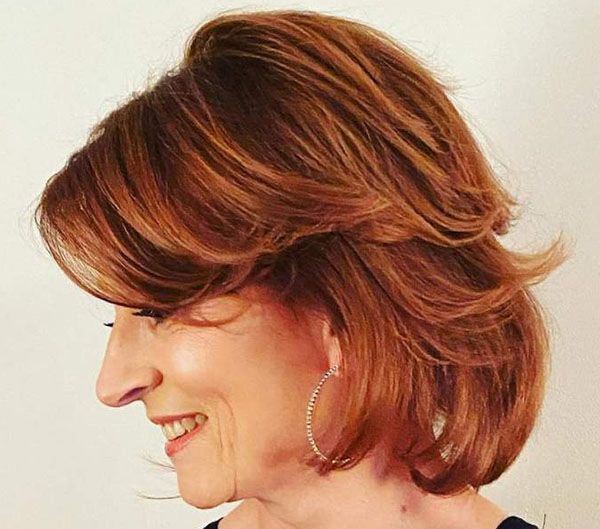 Layered Bob with Flipped Layers — Winter Haircuts for Women Over 50
