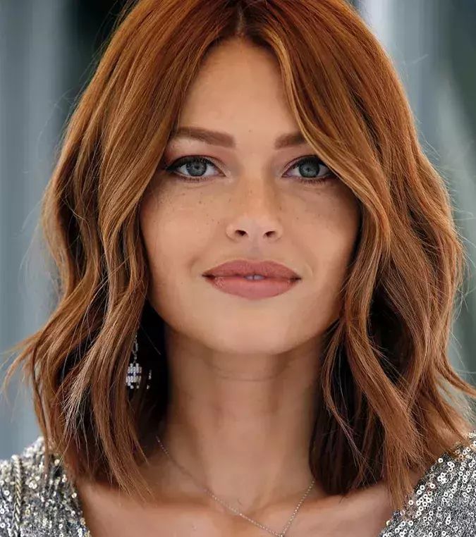 Copper Red Bob With Subtle Highlights Copper Red Bob With Subtle Highlights β Winter Red Hair Colors