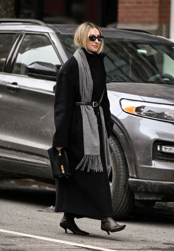 Long Black Wool Coat for Chic NYC Winter Street Style — NYC Winter Outfits