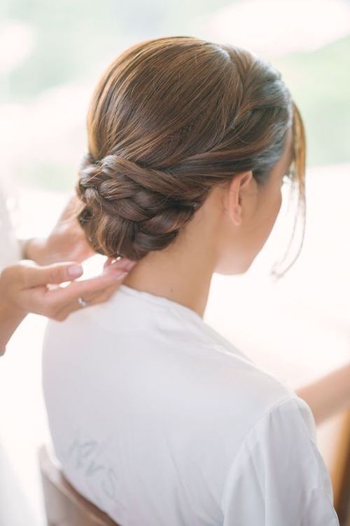 Neat Braided Updo — Winter Date Night Hairstyles