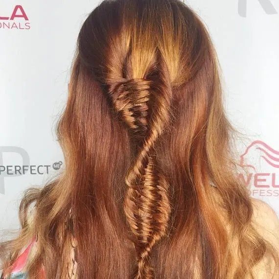 Half-Up Half-Down With Braided Twist Half-Up Half-Down With Braided Twist β Winter Twist Hairstyles
