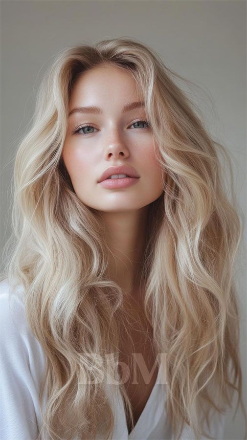Wavy Thick Visual Idea — Winter Hair Colors for Blondes