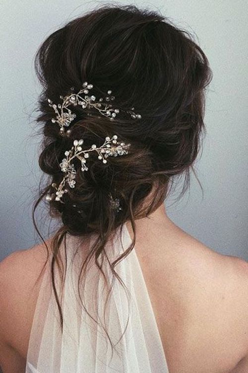 Dark Brown Updo With Loose Tendrils Dark Brown Updo With Loose Tendrils β Winter Hairstyles