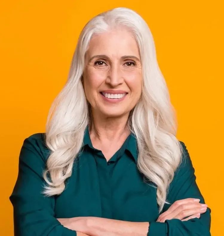 Golden Blonde With Subtle Highlights Visual Idea — Winter Hair Colors for Women Over 70
