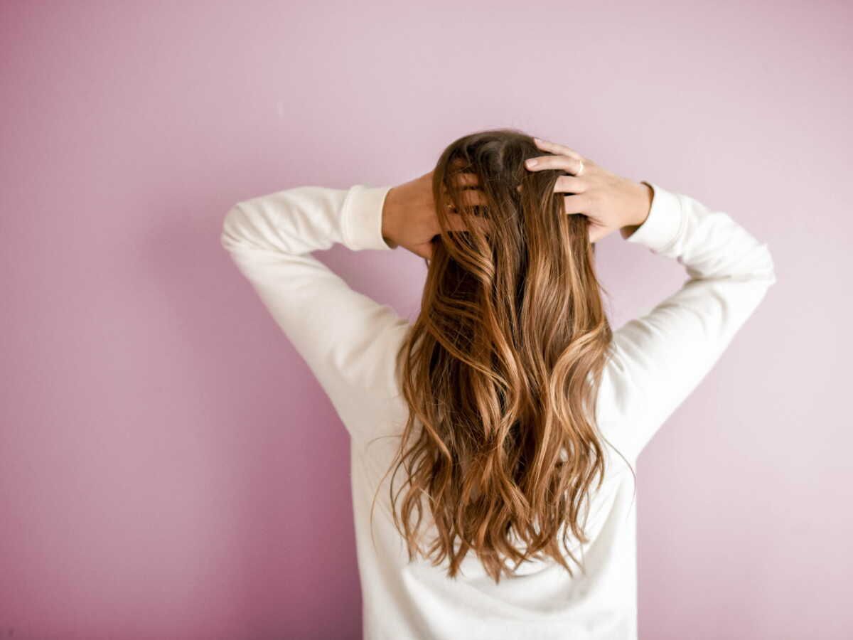 Back View Honey Blonde With Highlights — Winter Hair Colors for Pale Skin
