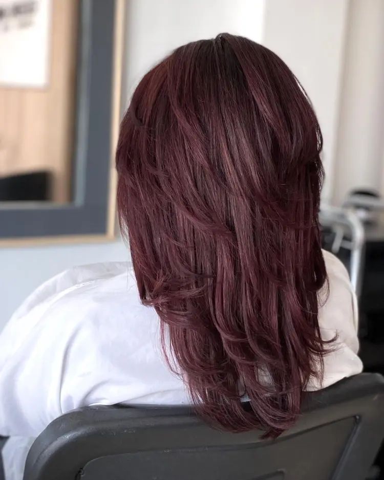 Mahogany Brown Subtle Highlights Visual Idea Mahogany Brown Subtle Highlights Visual Idea β Winter Hair Colors for Olive Skin