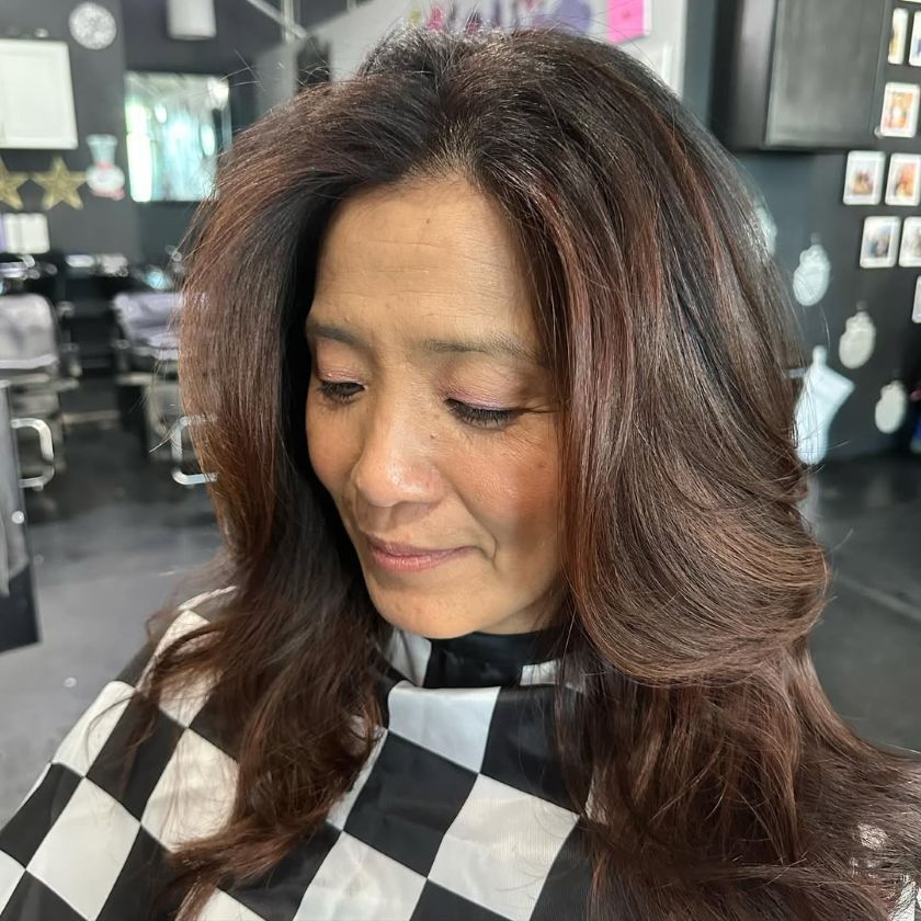 No Bangs Visual Idea — Fall to Winter Hair Colors