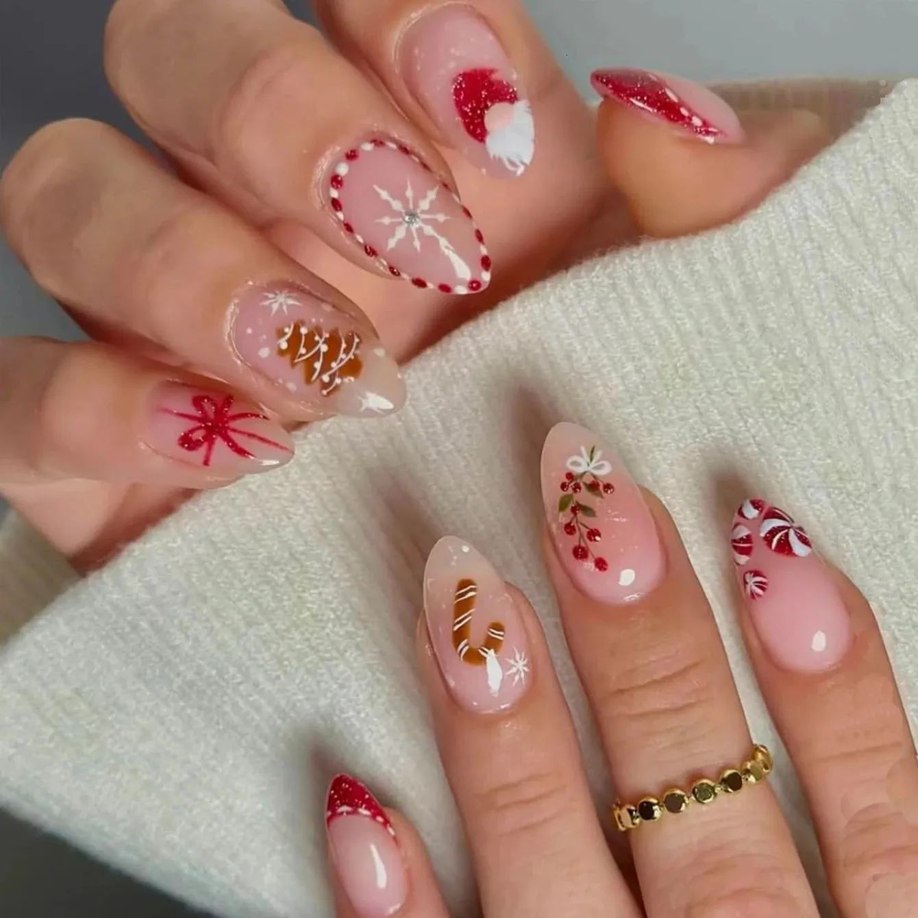 Both Hands Visual Idea Both Hands Visual Idea β Winter Party Nails