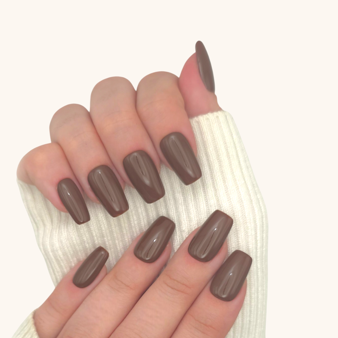 Glossy Visual Idea Glossy Visual Idea β Chocolate Brown Nails