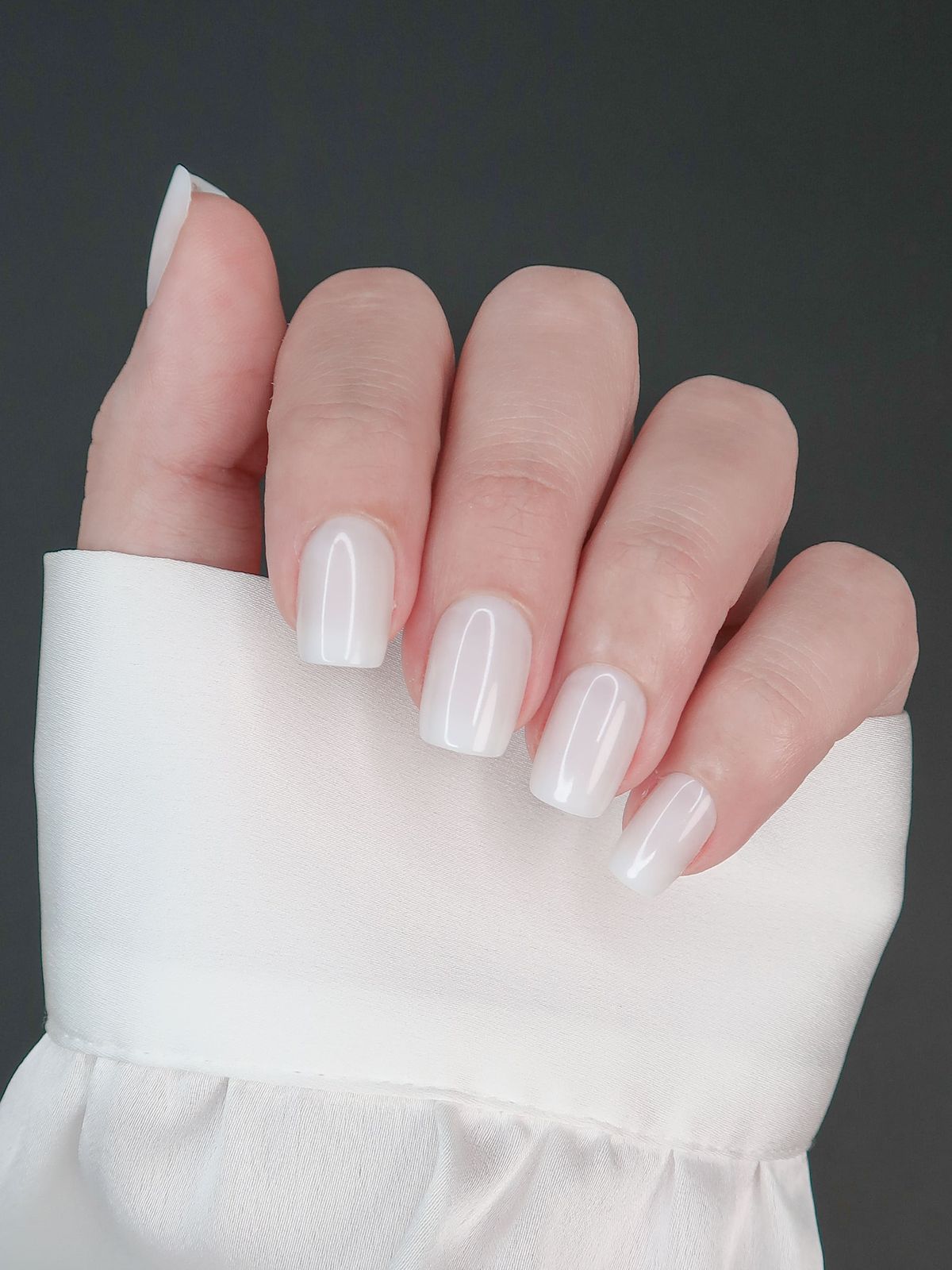 Sheer Milky White Square Nails Sheer Milky White Square Nails β Milky White Nails